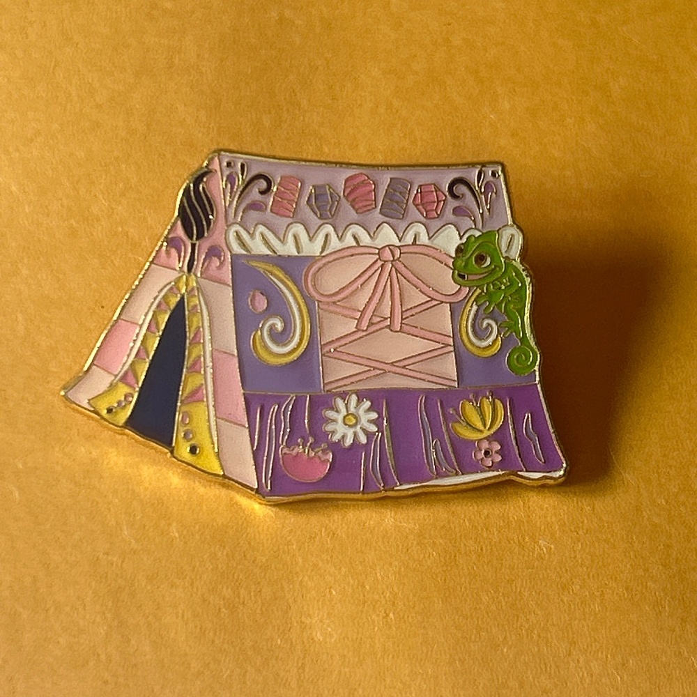 Loungefly Rapunzel Tangled Princess Camping Tent Pin